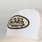 Von Dutch Trucker Cap Boston Cot Twill White/Sand