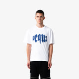 Pequs Mythic Logo T-Shirt White/Blue