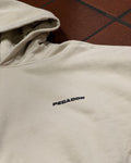 Pegador Logo Oversized Hoodie Washed Dust Cream Gum