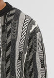 Colucci 3D Knit Sweater AOP Black