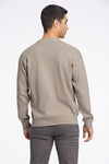 Lindbergh Basic Strickpullover Relaxed Fit Mid Brown