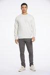 Lindbergh Basic Strickpullover Relaxed Fit Pale Sand