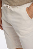 Lindbergh Leinenshorts Light Sand