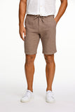 Lindbergh Leinenshorts Dark Stone Relaxed Fit