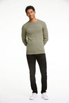 Lindbergh Basic Strickpullover Relaxed Fit Army