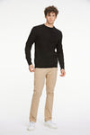 Lindbergh Basic Strickpullover Relaxed Fit black