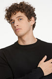 Lindbergh Basic Strickpullover Relaxed Fit black