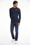 Lindbergh Basic Strickpullover Relaxed Fit Navy