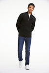 Lindbergh Halfzip Sweater Relaxed Fit Black