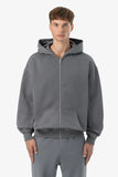 Pegador Logo Oversized Sweat Jacket Vintage Grey / Grey
