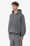 Pegador Logo Oversized Sweat Jacket Vintage Grey / Grey