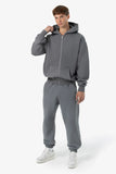Pegador Logo Oversized Sweat Jacket Vintage Grey / Grey