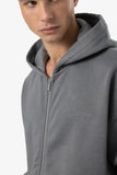 Pegador Logo Oversized Sweat Jacket Vintage Grey / Grey