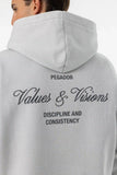 Pegador Bronson Oversized Hoodie Washed Clear Grey