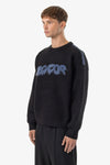 Pegador Tripole Oversized Knit Sweater Black Shadow / Blue