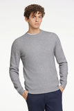 Lindbergh Basic Strickpullover Relaxed Fit Grey Mel