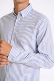 Lindbergh Oxford Hemd Sky Blue gestreift
