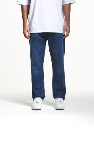 2Y Gabrie Basic Straight Jeans Mid Blue