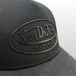 Von Dutch Trucker Cap Boston Cot Twill Rubber Black