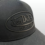 Von Dutch Trucker Cap Boston Cot Twill Rubber Black