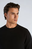 Lindbergh Rib Strickpullover Relaxed Fit Black