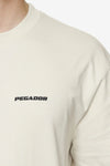 Pegador Logo Oversized Tee Washed Salty Cream Black Gum