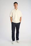 Lindbergh Oversized Polo-Shirt Pearl White