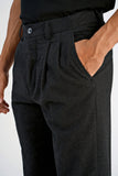 Lindbergh Stoffhose Flannel Black Mel