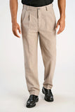 Lindbergh Stoffhose Flannel Dark Sand Mel