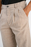 Lindbergh Stoffhose Flannel Dark Sand Mel