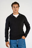 Lindbergh Rib Longsleeve Polo Black