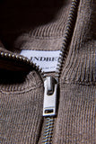 Lindbergh Halfzip Basic dk sand mel
