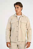 Lindbergh Mini-Cord Overshirt light stone grey