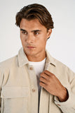 Lindbergh Mini-Cord Overshirt light stone grey