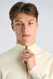 Lindbergh Halfzip Sweater Relaxed Fit offwhite
