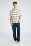 Lindbergh Oversize Tee mit Streifen Sage Green