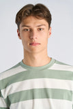 Lindbergh Oversize Tee mit Streifen Sage Green