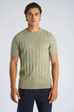 Lindbergh Strick T-Shirt Dusty Green