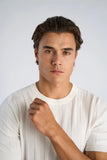 Lindbergh Strick T-Shirt Salt white