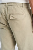 Lindbergh Leinenhose Relaxed Fit Soft Green