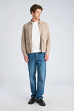 Lindbergh Overshirt Flannel Dark Sand Mel