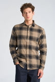 Lindbergh Flannel Hemd Stone