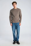 Lindbergh Rib Strickpullover Relaxed Fit Grey Stone