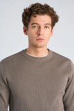 Lindbergh Rib Strickpullover Relaxed Fit Grey Stone