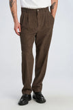 Lindbergh Stoffhose Flannel Brown Mel