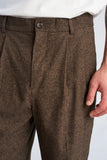 Lindbergh Stoffhose Flannel Brown Mel