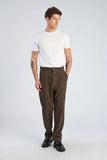 Lindbergh Stoffhose Flannel Brown Mel