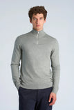 Lindbergh Halfzip Basic Light Grey Mix