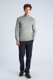 Lindbergh Halfzip Basic Light Grey Mix