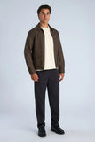 Lindbergh Overshirt Flannel Brown Mel